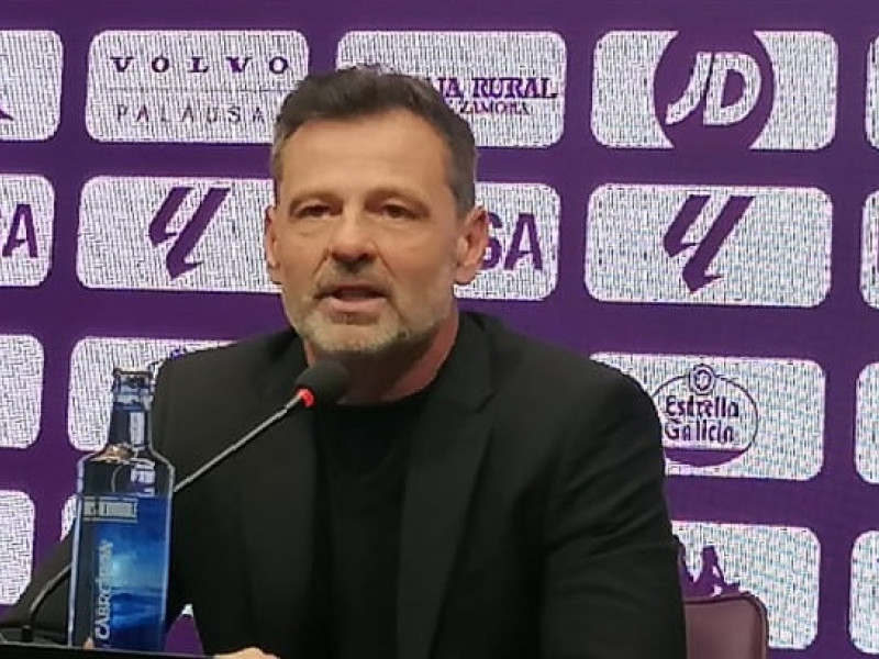 Diego Cocca durante su presentación como nuevo técnico del Real Valladolid