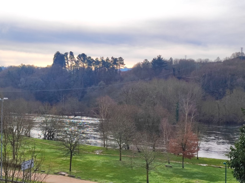 El Paseo do Miño discurre paralelo al cauce del río a su paso por Lugo