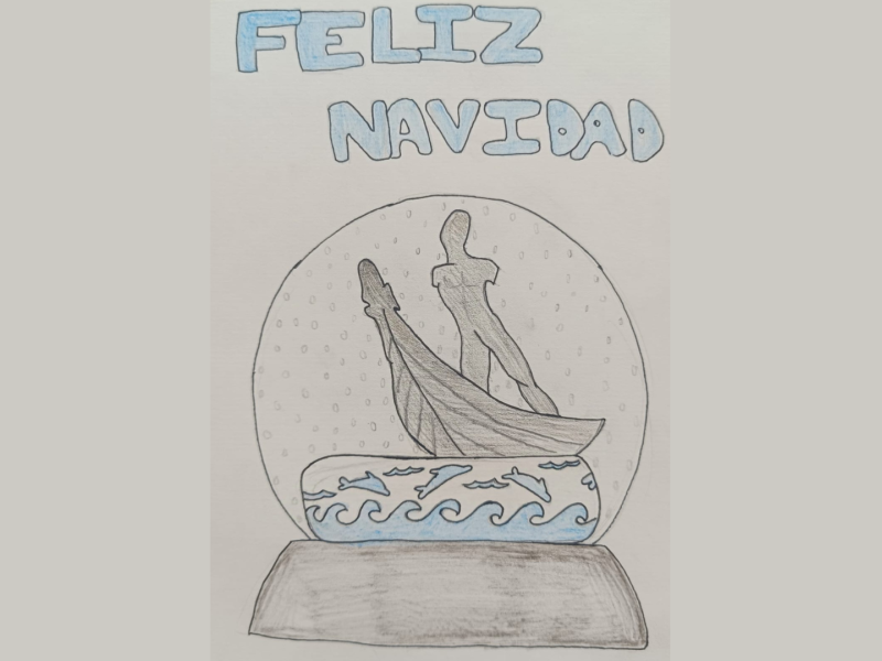 Esta es la tarjeta del Ayuntamiento de Almuñécar para felicitar la Navidad