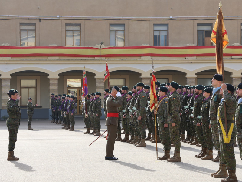 El General de División Jefe de la división Castillejos en el acuartelamiento Sancho Ramírez, José Manuel Vivas,