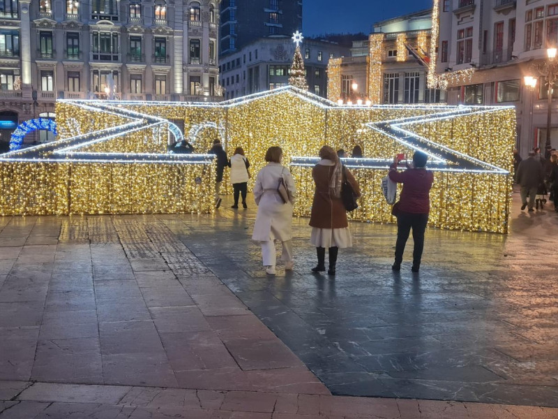 Estrella en la Plaza de la Escandalera, Oviedo