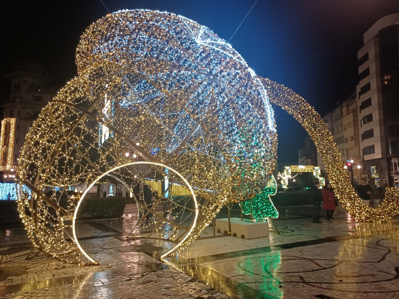 La bellota en el Paseo de los Álamos, Oviedo