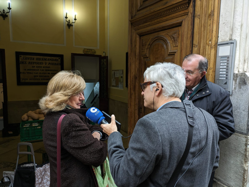 Fernando de Haro, en el comedor social