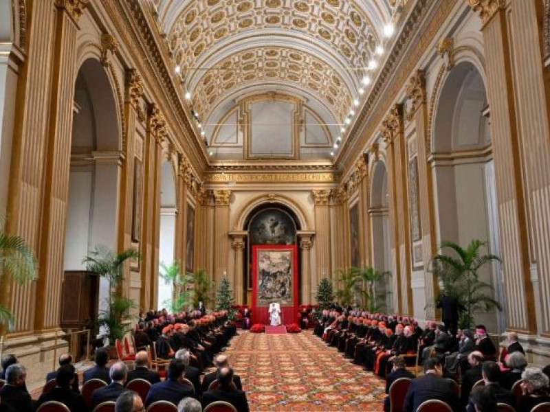 Saludo navideño de Francisco a la Curia