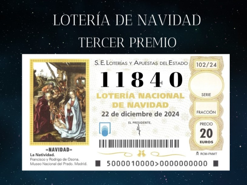 11840 Tercer premio de la Lotería de Navidad, vendido en Bilbao