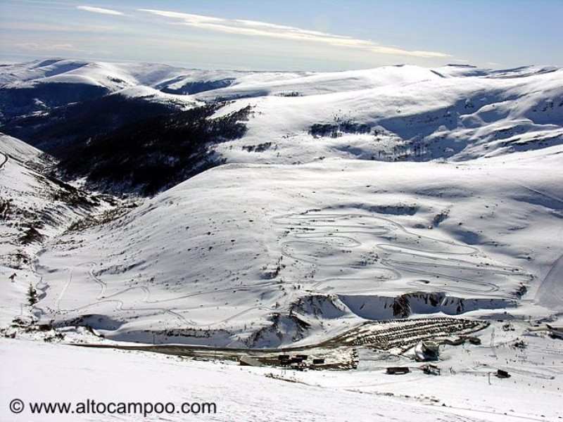 Nieve artificial - cañones estación esquí Alto Campoo