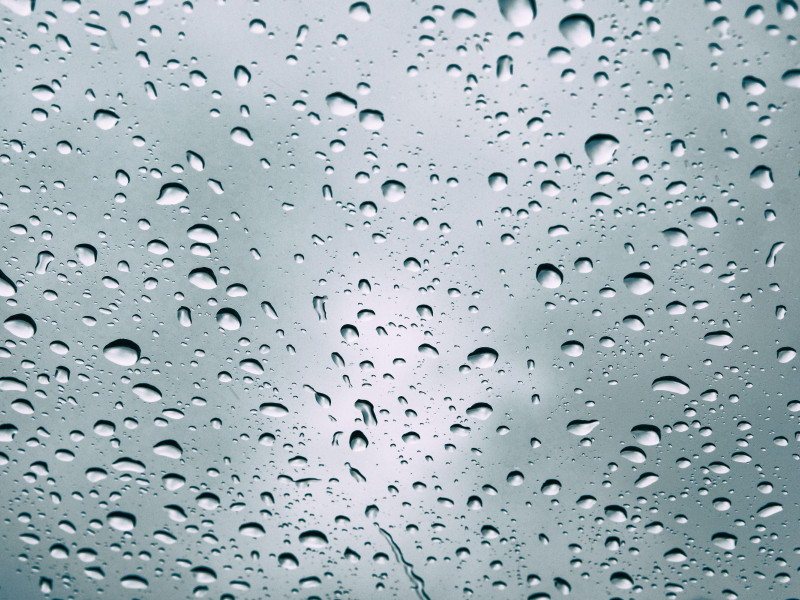 Gotas de agua en la ventana