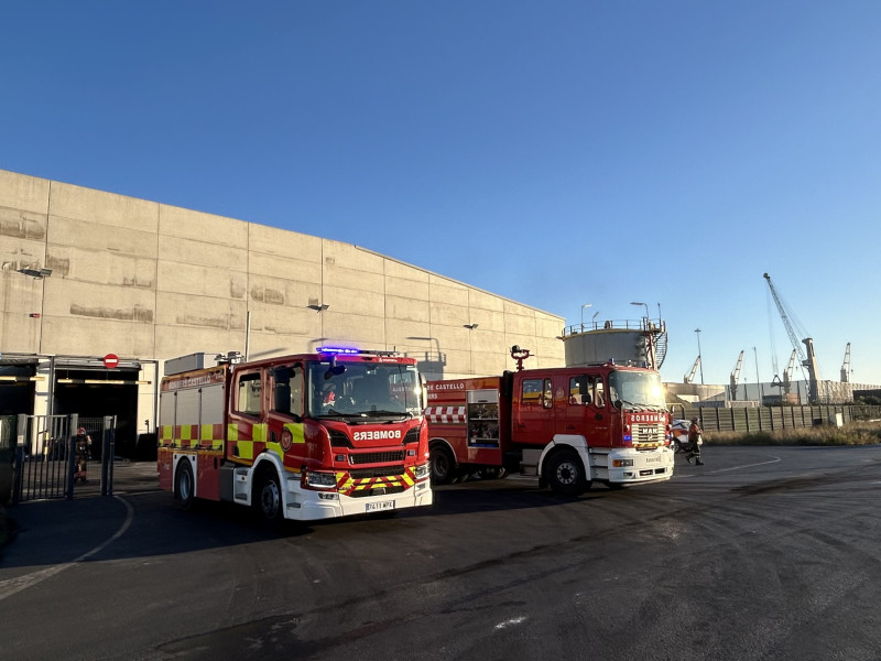 Incendio en un almacén ubicado en PortCastelló