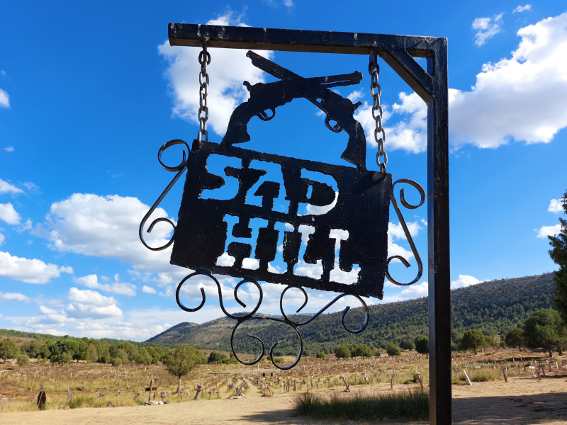 Los paisajes del cementerio de Sad Hill son espectaculares