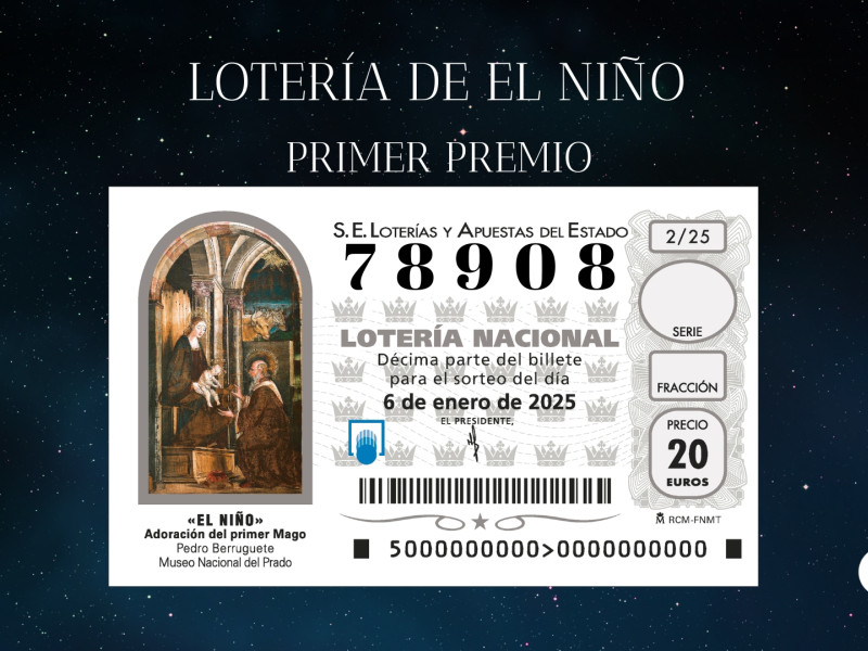 PRIMER PREMIO LOTERÍA DEL NIÑO 2025