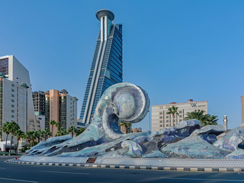 Edificios de la ciudad de Yeddah, ciudad de Yeddah, Reino de Arabia Saudita