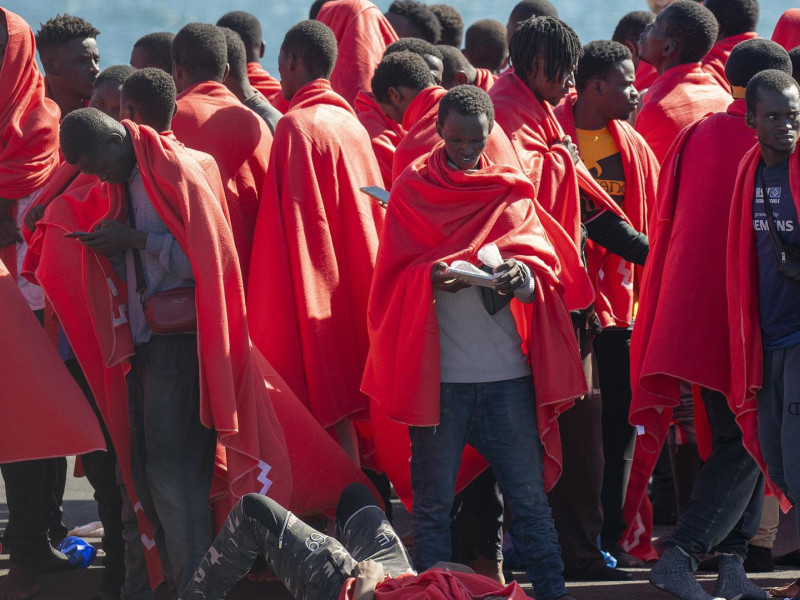 Migrantes en la isla de El Hierro