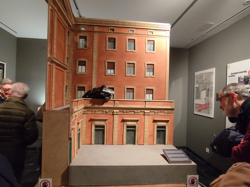 Maqueta de la película Operación Ogro sobre el atentado contra Luis Carrero Blanco