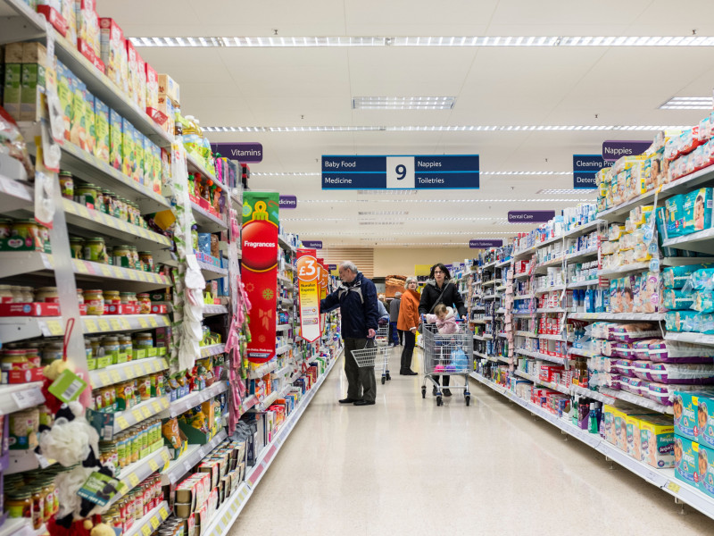 Supermercado, imagen de archivo