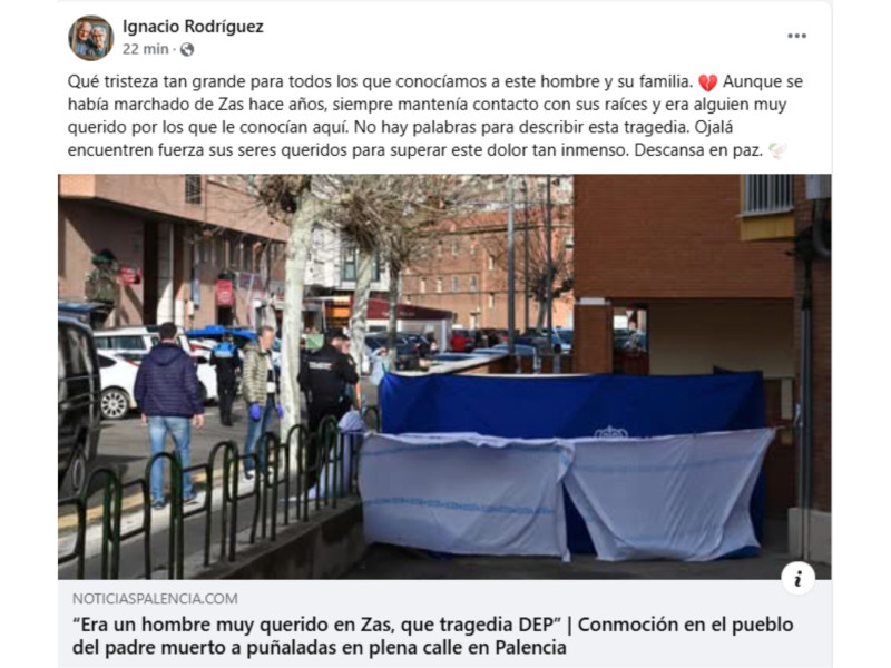 Comentario en el grupo Noticias de A Corña de Facebook