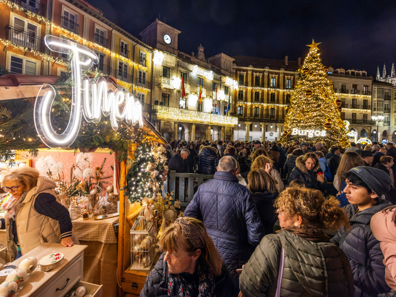 Acto de inauguración del encendido navideño de Burgos