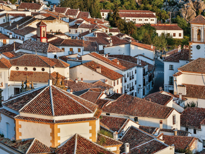 Vista aérea de Grazalema, pueblo de Cádiz