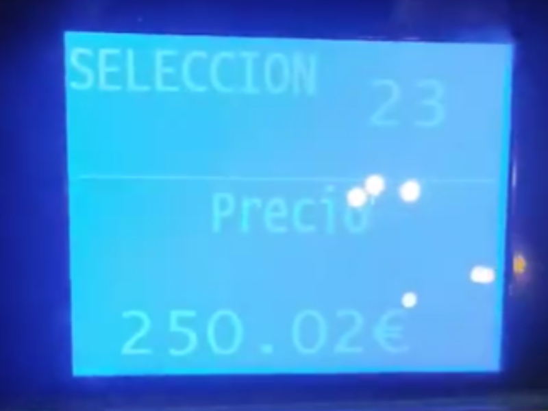 El precio que marcaba