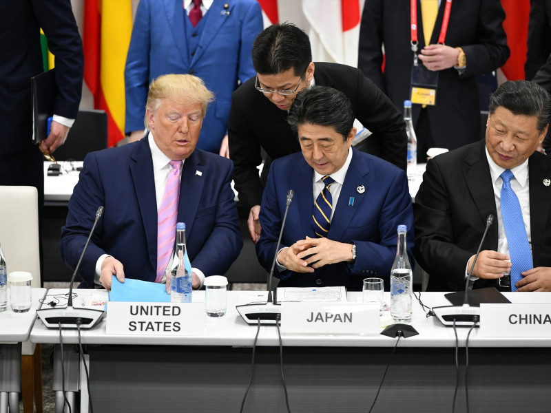 Trump y Xi Jinping en una reunión del G20 en 2019