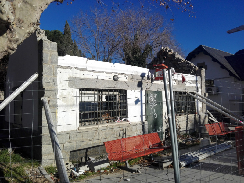 Así ha quedado el edificio de la antigua cantina