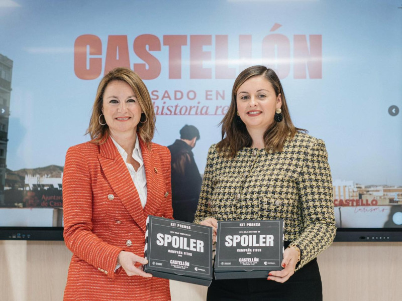 Begoña Carrasco, alcaldesa de Castellón y Arantxa Miralles, concejala de Turismo