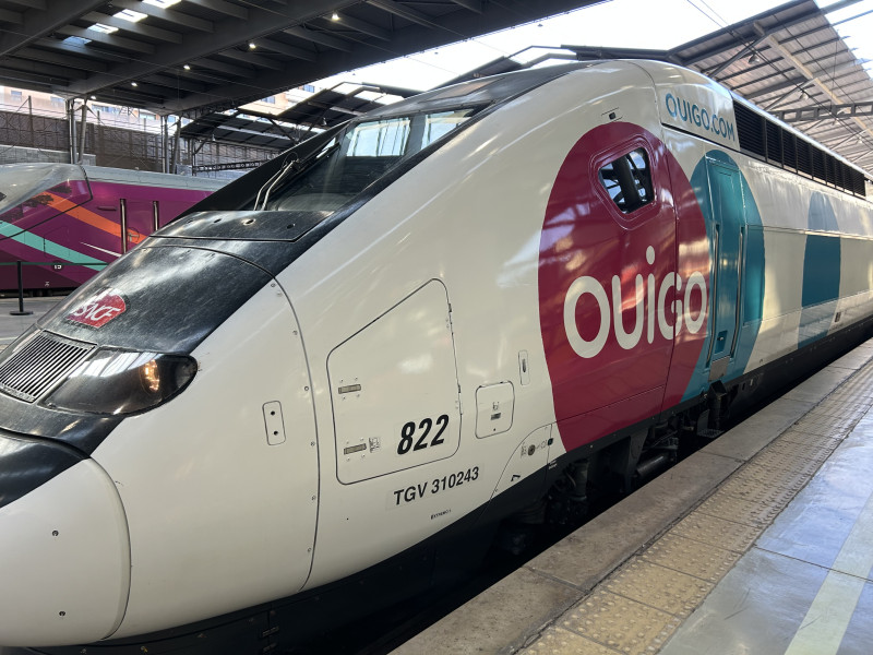 Tren estacionado en Málaga