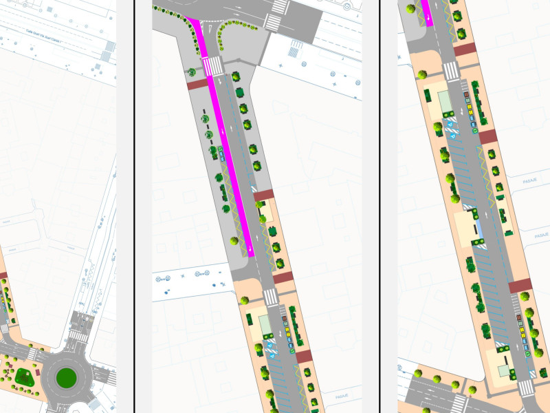 Planos de la reforma de la calle San Antón