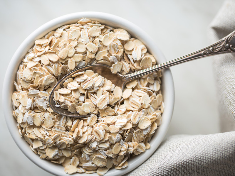 Semillas de avena secas, imagen de archivo