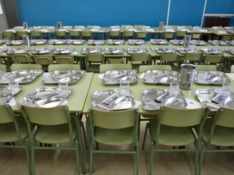 Un comedor escolar aragonés.