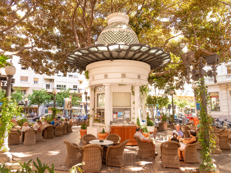 Café Soho Parc en la Plaza Portal de Elche, Alicante