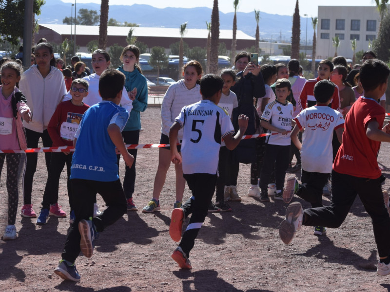 Participantes de una prueba deportiva escolar