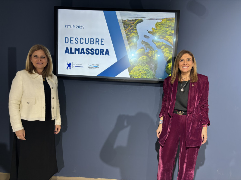 Alcaldesa de Almassora, María Tormo y concejala de Turismo, Silvana Rovira