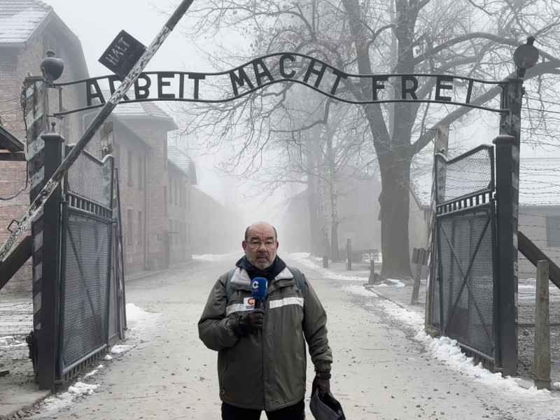 Ángel Expósito en Auschwitz