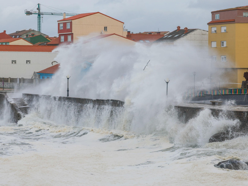 Muxía, A Coruña, tras el paso de la borrasca Herminia