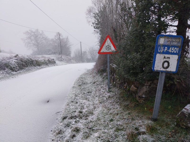 Nieve en la Montaña de Lugo