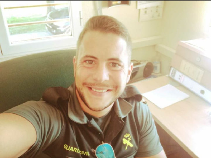 Jacobo Barchín, antes del accidente