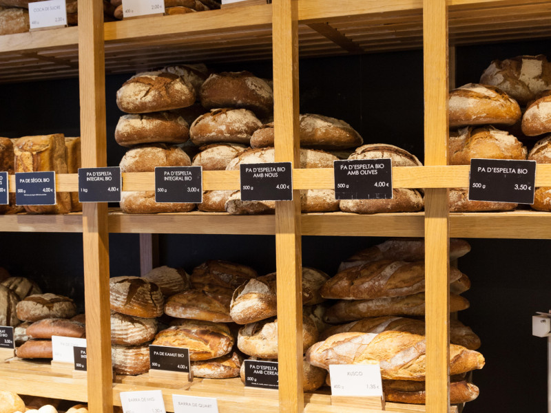 Fotografía de una panadería de Gerona, imagen de archivo