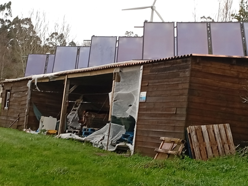 Imagen del estado en el que se encuentra en la actualidad el parque temático Aldea Nova en Narón