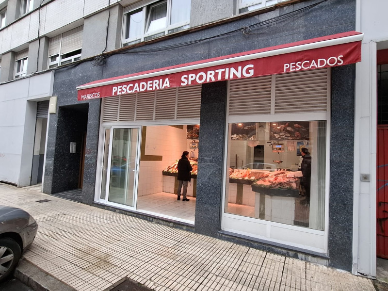 Pescadería Sporting, en Gijón