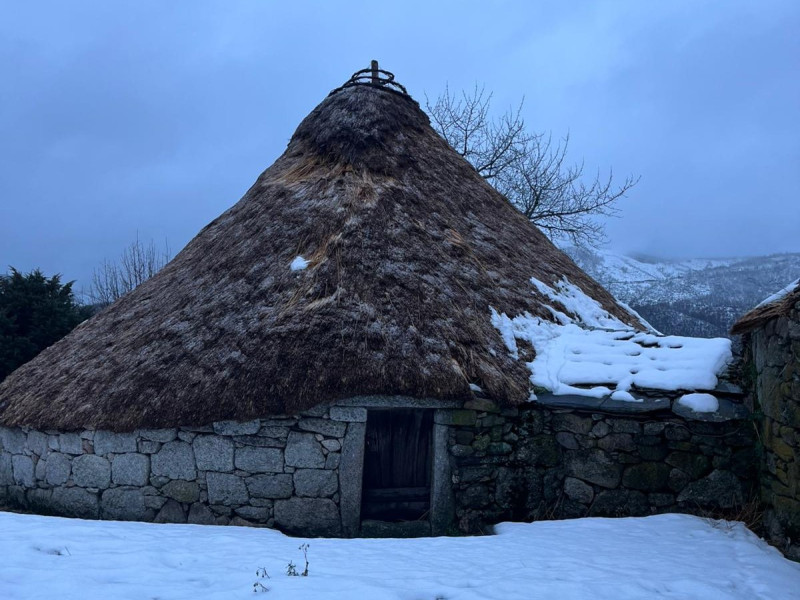 La nieve hizo acto de presencia en los últimos días en el municipio de Cervantes