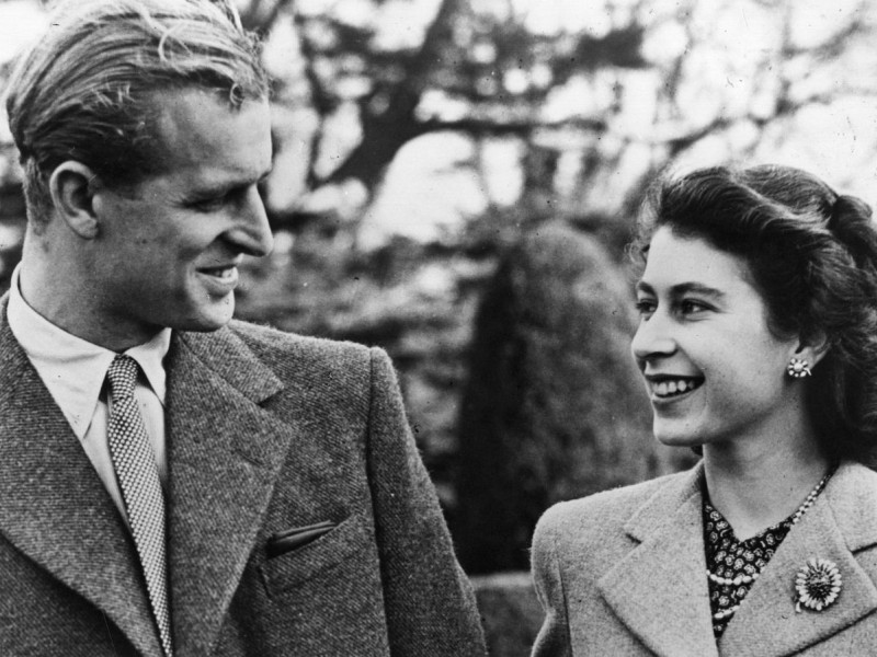 La reina Isabel II de Inglaterra y su esposo, el duque de Edimburgo