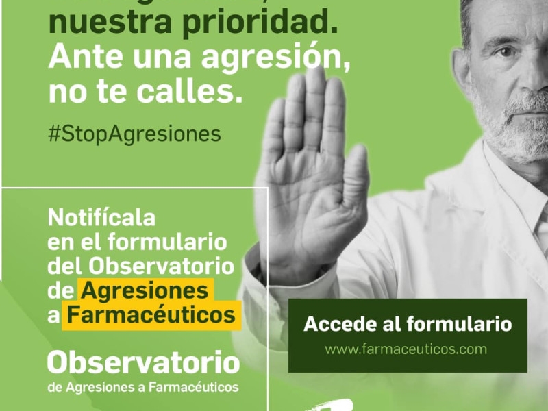 Campaña stop agresiones a farmacéuticos
