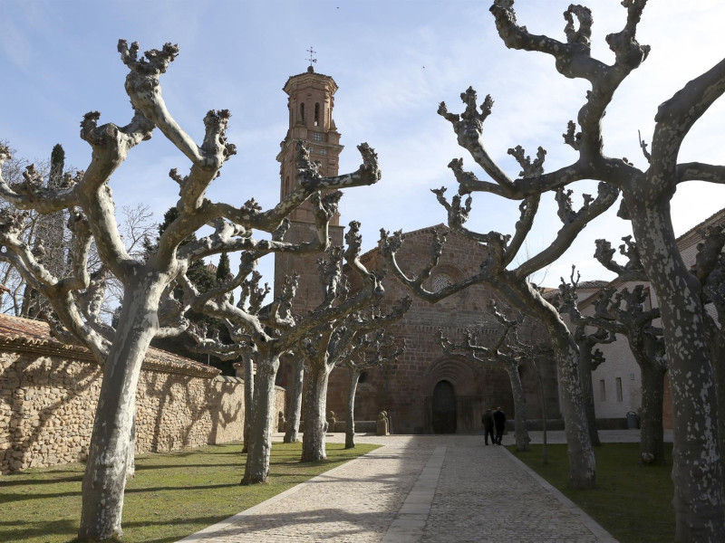 Entrada al Monasterio de Veruela, en Vera del Moncayo (Zaragoza)