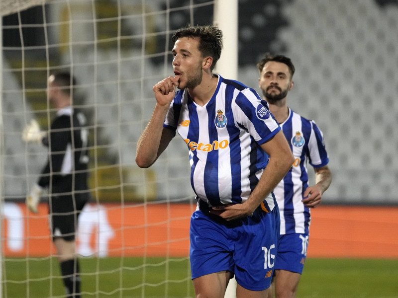 Nico González, celebrando un gol con el Oporto