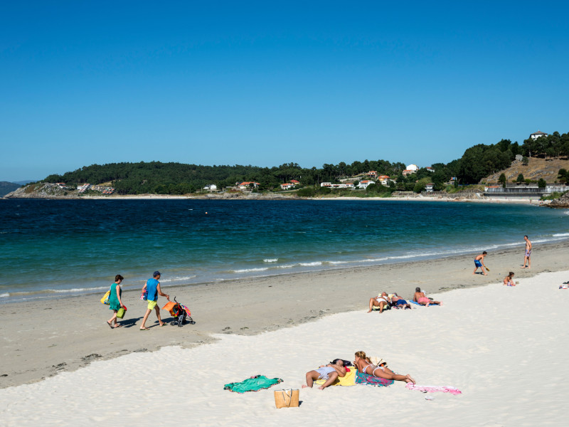 La playa de Porto do Son, Galicia