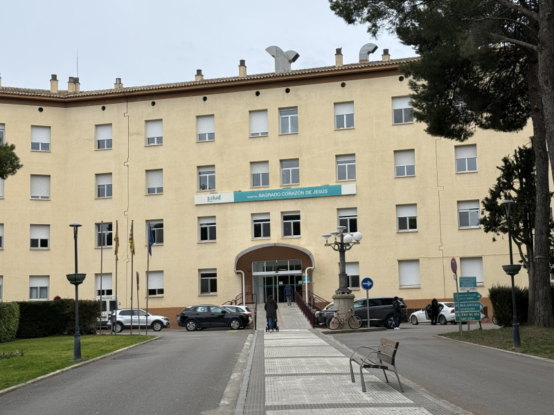 Entrada al Hospital Provincial de Huesca