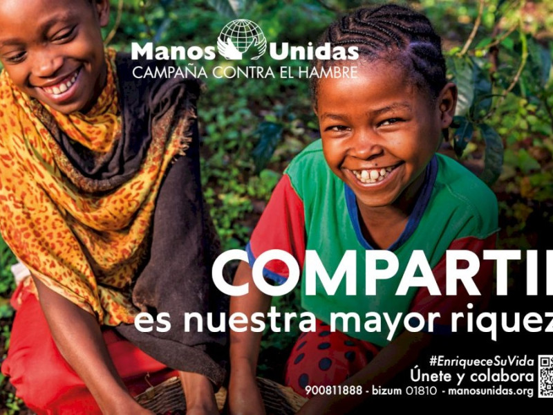 Cartel de la campaña 'Compartir es nuestra mayor riqueza'.