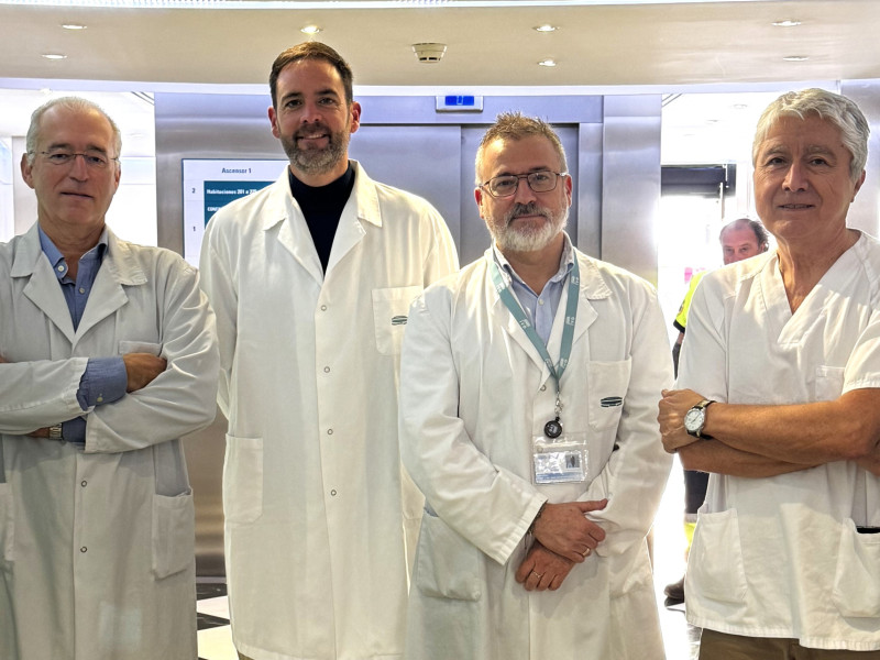 Dr. Fuster, Dr. Gavilá, Dr. López-Guerrero y Dr. Arribas del IVO