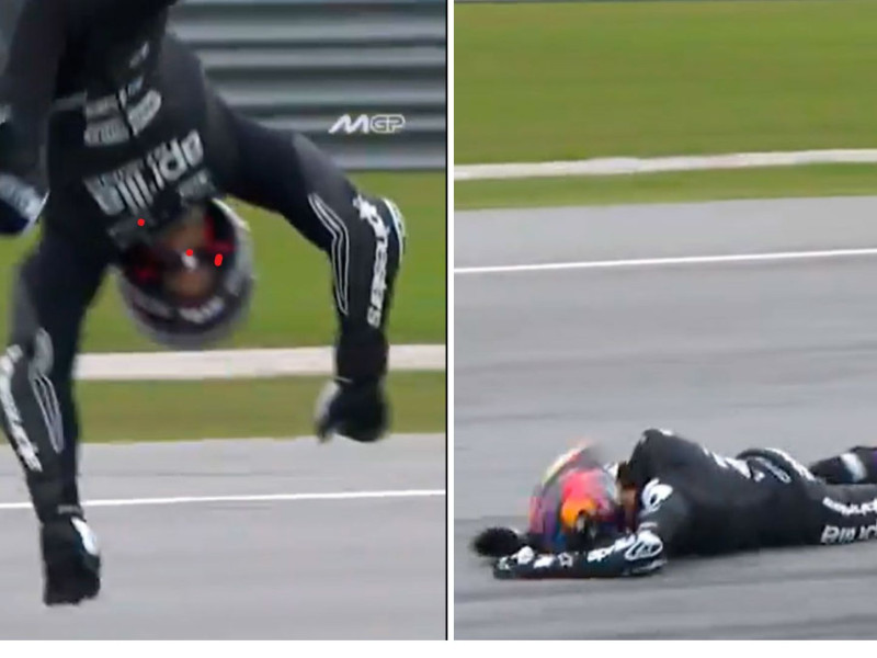 El campeón del mundo de MotoGP ha sufrido una fuerte caída en Sepang.