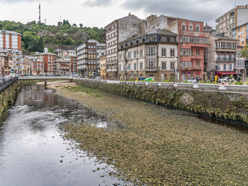 Vista del pueblo de Luarca, Asturias